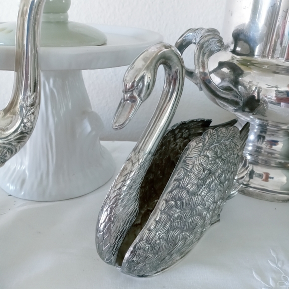 Godinger Swan Photo Napkin Letter Holder - Picture 2 of 2